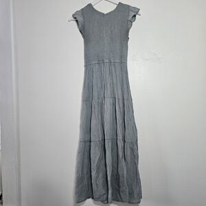 Mine Elegant Dusty Blue Maxi Dress